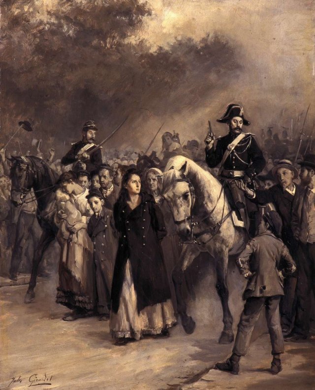 L'arrestation de Louise Michel le 24 mai 1871 (Jules Girardet).
