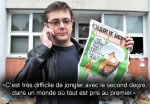 Charb, le 11 septembre 2014, sur France 24. SIPA {JPEG}